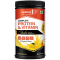 musclexp complete protein   vitamin shake mix with 25 multivitamin whey protein mango 500 gm 